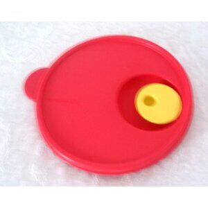 Vintage TUPPERWARE CrystalWave RED Microwave Vented Replacement Lid #2648A-2
